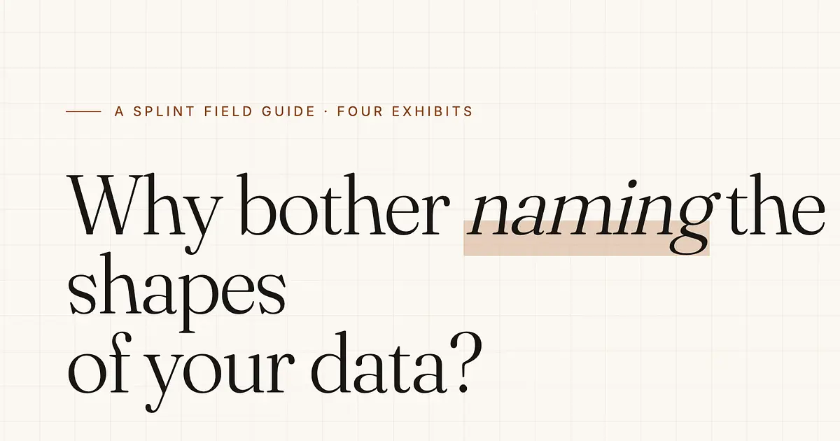 Cover for Naming the Shapes